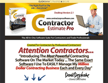 Tablet Screenshot of contractorprosoftware.com